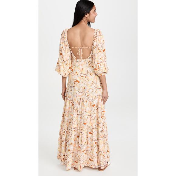 New Anthropologie L SPACE Bahia Dress RESORTWEAR $200 SMALL Soulshine Floral - Picture 4 of 9